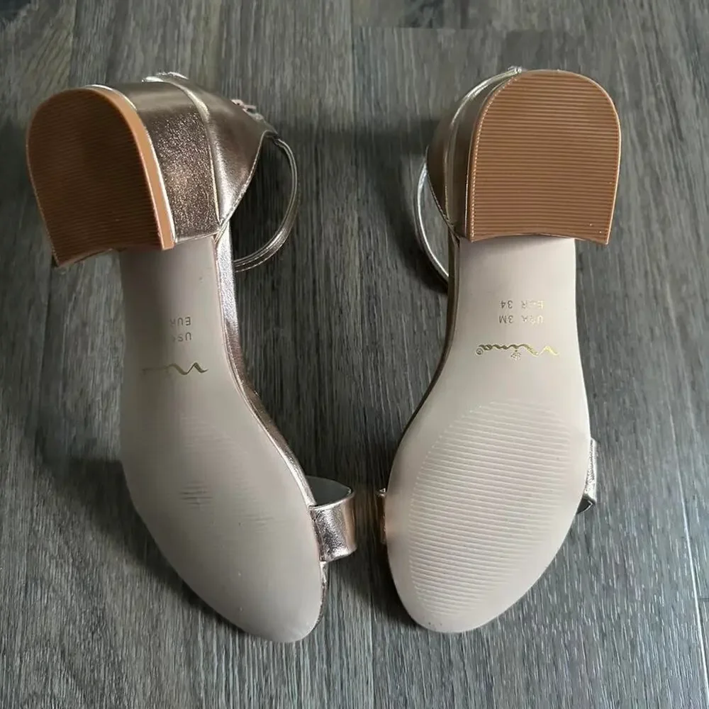 Mia rose gold dress sandals